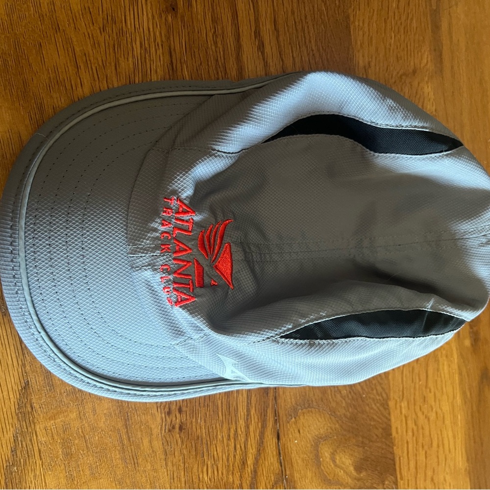 Mizuno Gray and Black Cap with Red Logo